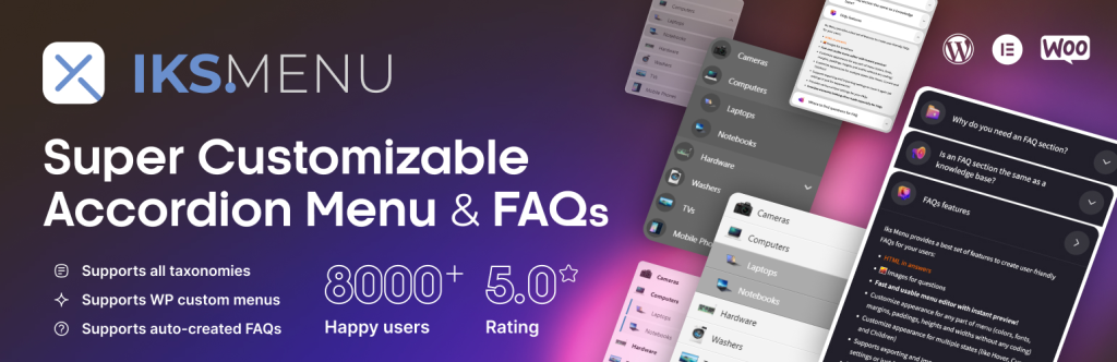 Iks Menu v1.8.3 – 适用于 WordPress 的超级可定制手风琴菜单 (破解版)-徐道博客