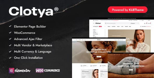 免费下载 Clotya v1.3.0 – 时尚商店电子商务主题破解版-徐道博客