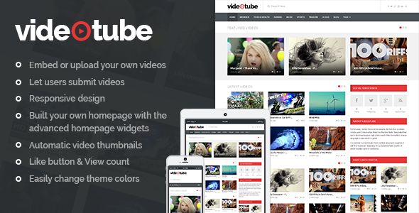 VideoTube v3.4.6 – 响应式视频 WordPress 主题-徐道博客