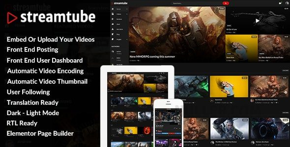 StreamTube v3.0.32 – 视频流 WordPress 主题 (已破解)-徐道博客