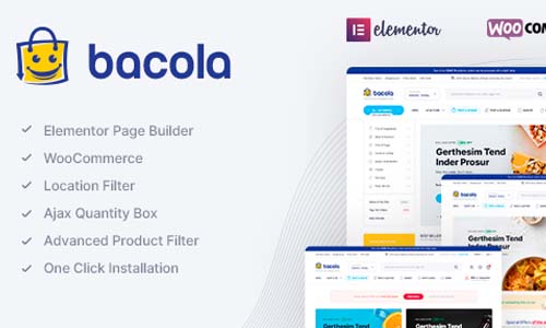 Bacola v1.4.6 – 杂货店和食品电子商务主题（破解版）-徐道博客