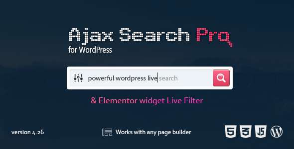 Ajax Search Pro v4.26.16—WordPress 实时搜索和筛选插件-徐道博客