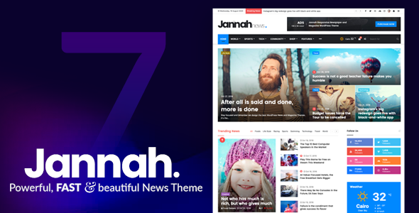 Jannah v7.3.3 – 报纸杂志类新闻 WordPress 主题（破解版）-徐道博客