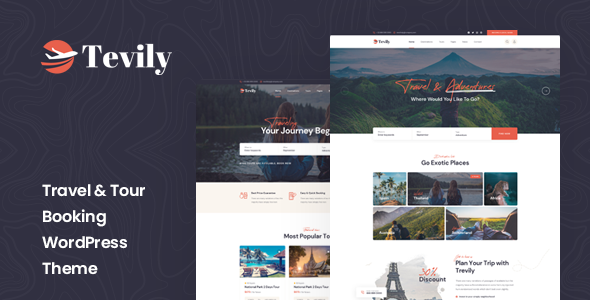 Tevily v1.2.4 – 旅行和旅游预订 WordPress 主题-徐道博客