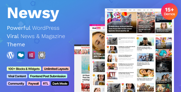 Newsy v2.5.4 – WordPress博客新闻与杂志主题 已破解-我爱学习网