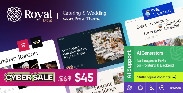Royal Event v2.0 – 餐饮与婚礼厨师 WordPress 主题（破解版）-徐道博客
