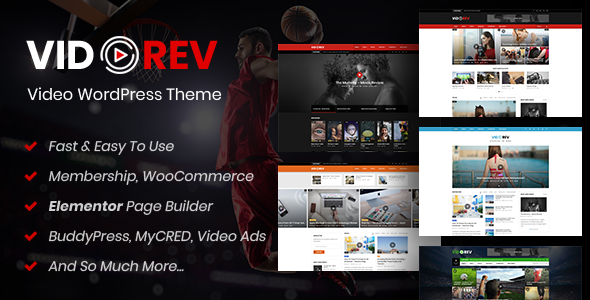 VidoRev v2.9.9.9.9.9.5 — 视频 WordPress 主题（已破解）-徐道博客