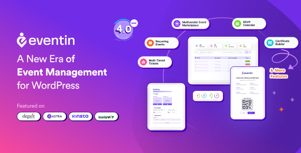 WP Eventin v4.0.18 — 适用于 WooCommerce 的活动管理器和门票销售插件（已破解）-徐道博客