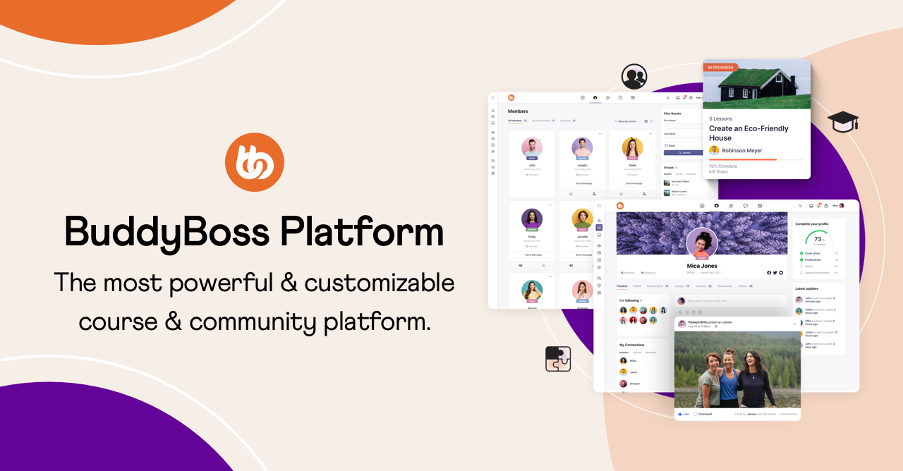 BuddyBoss Pro 平台 2.6.70 — 销售会员资格、课程并创建在线社区（已破解）-徐道博客