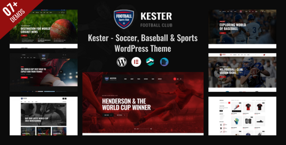 Kester v1.2.1 — 足球俱乐部和体育新闻 WordPress 主题（已破解）-徐道博客