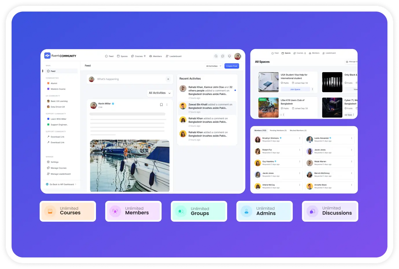 Fluent Community Pro v1.1.23 - 最快的WordPress社区插件-徐道博客